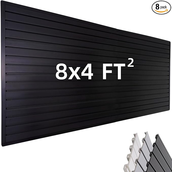 Slat Wall Paneling Garage Wall Organizer, Slat Board PVC Wall Panels Garage by FRAYSCENT