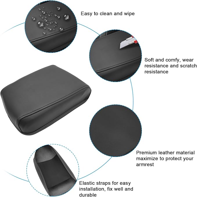 SXCY for 2024 VW Taos/Tiguan Armrest Cover for Volkswagen Taos/Tiguan 2024 - Image 5