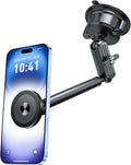 isuke for MagSafe Car Mount, Aluminum Alloy Magnetic Phone Holder for Car by SavorEveryMoment