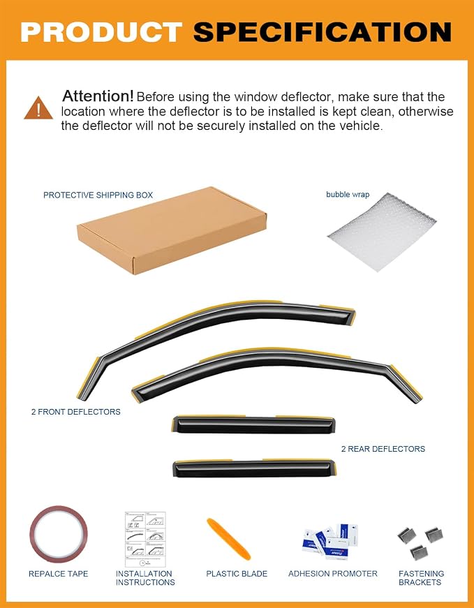 in-Channel Window Rain Guards Fit - Image 8