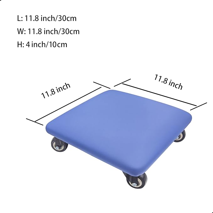 Roller Seat 360 Degree Rotating Low Stool - Image 2