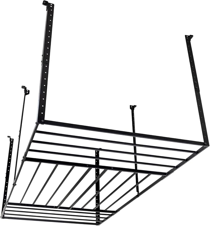 StoreYourBoard 4 x 8 Overhead Garage Storage Rack, Ceiling Shelf Overhead - Image 8