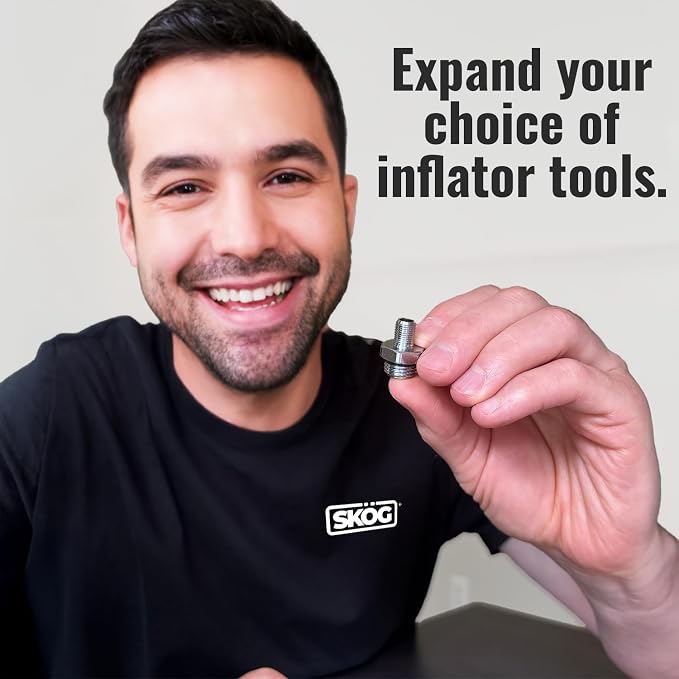 Self-Sealing Tire Inflator Adapter – 1/4” NPT Male to Schrader Valve, Leak-Free - Image 6
