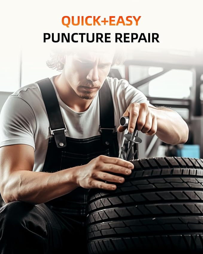 Flat Tire Repair Kit with Plug 68 Pcs - Image 8