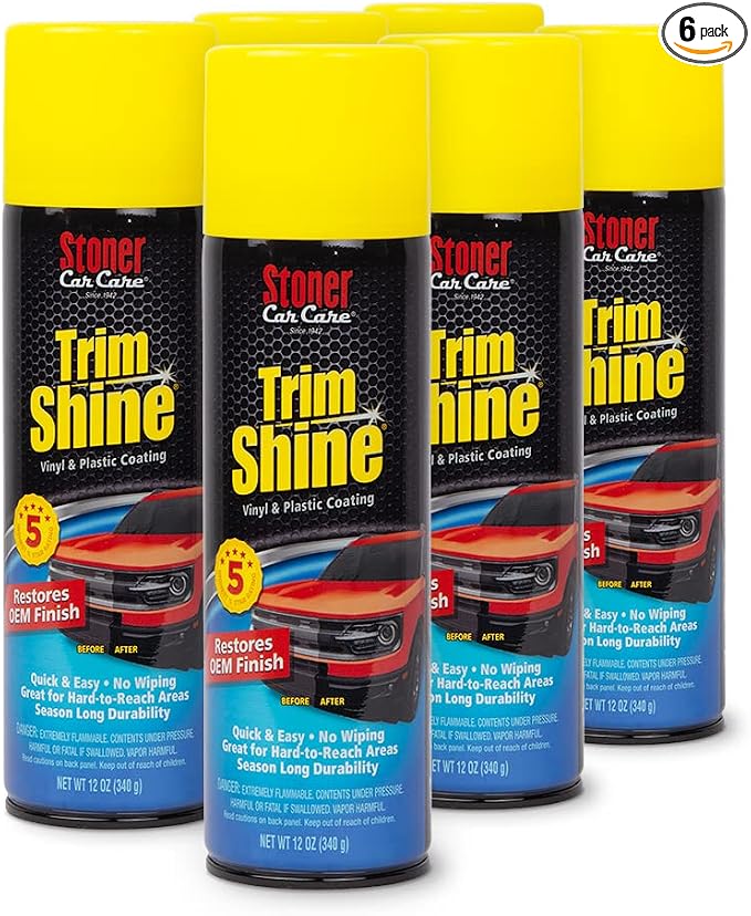 Stoner Car Care 91034-6PK Trim Shine – Vinyl and Plastic Protectant Coating by StonerCarCare