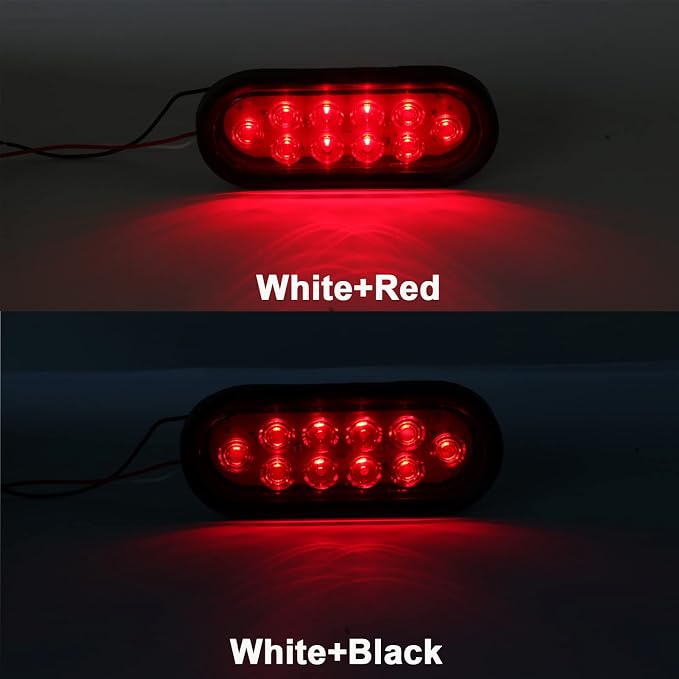6 Inch Oval LED Trailer Tail Lights 10 LED - Image 3