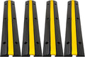 CXRCY Cable Protector Ramp 4 Pack of 1-Channel Rubber Hose Ramp, 22046Lbs by CXRCY