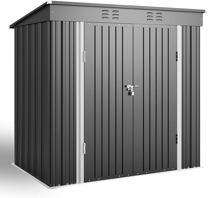Bealife 6' x 4' Outdoor Storage Shed Clearance, Metal Outdoor Storage Cabinet - Image 9