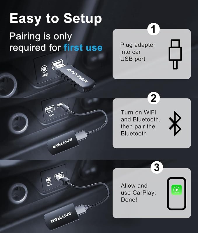 Wireless Carplay Adapter for iPhone, Dual-Core 5G Chip Auto-Connect in Seconds - Image 5