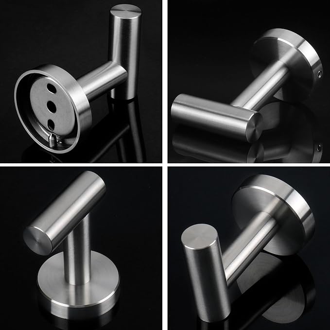 NearMoon Bath Towel Hooks- SUS 304 Stainless Steel Robe Hook Holder, Heavy Duty - Image 6