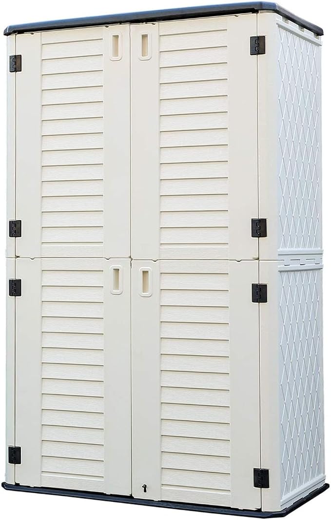 HOMSPARK Storage Shed Weather Resistance, Vertical Storage Shed by HOMSPARK