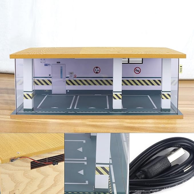 1/24 Parking Garage Model Car Garage Display Case - Image 4