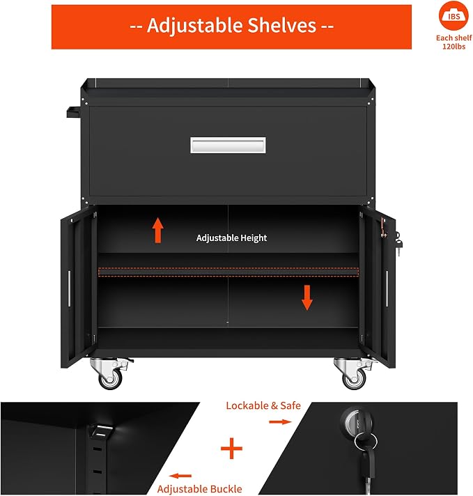 Metal Garage Storage Cabinet - Image 3