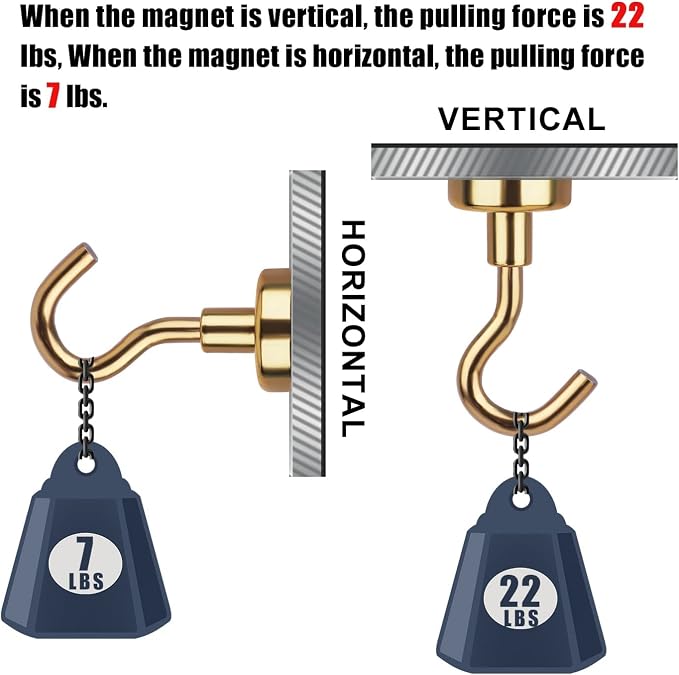 DIYMAG Magnetic Utility Hooks, 30Lbs Heavy Duty Rare Earth Neodymium Magnet - Image 3