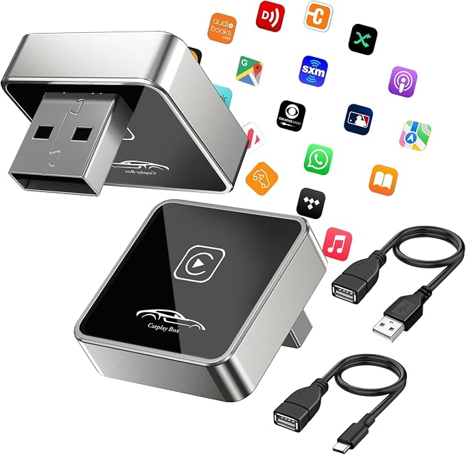 Mini Wireless Carplay Adapter for iPhone, 2025 Stable Universal carplay Adapter by mardayket
