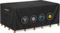 Outdoor Waterproof Furniture Cover, 126W x 74L x 28H inches Heavy Duty 600D by BRUXOLAY