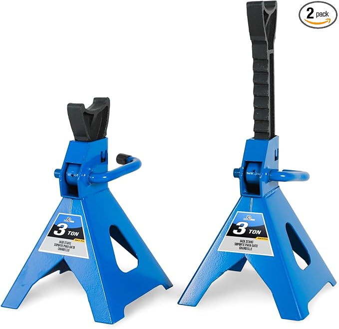 3 Ton Automotive Jack Stands, Heavy Duty Steel Car Lifting Stand by BLACKHORSE-RACING