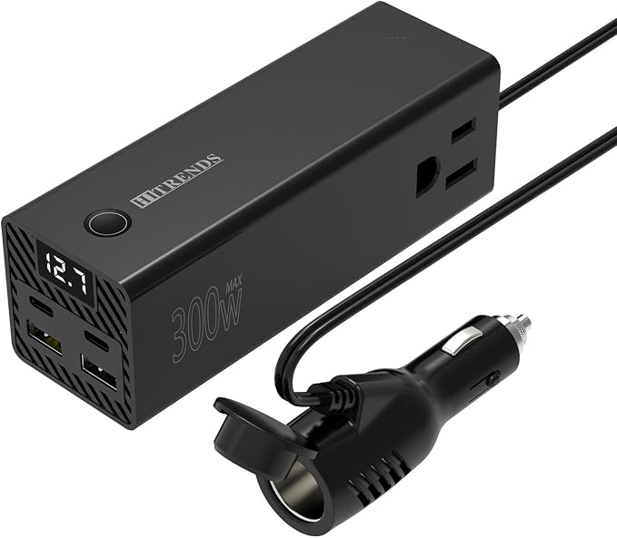 HITRENDS 300W Car Power Inverter Dual DC 12V to 110V AC Car Power inverters - Image 8