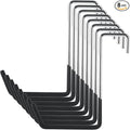 8 PCS Heavy Duty Carbon Steel S Hooks, Vinyl Coated, 7.5 Inch, 66 Lbs Max Weight by Oungy