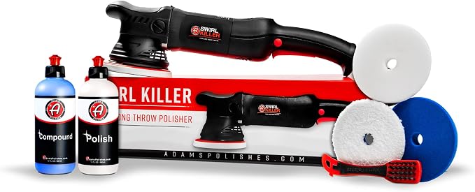 Adam's Polishes Swirl Killer 15mm Polisher Kit 7 Item Buffer Polisher Dual by AdamsPolishes