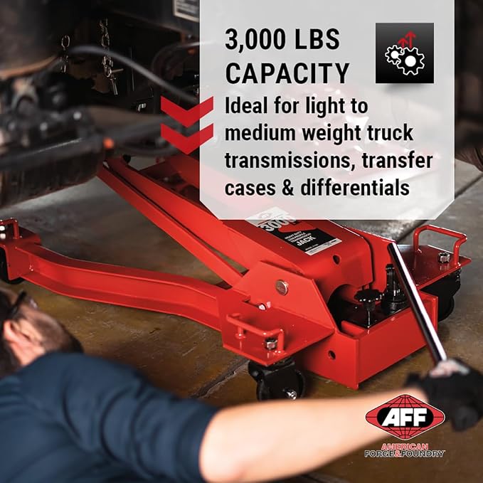 AFF Low Profile Manual Hydraulic Transmission Jack - Image 3