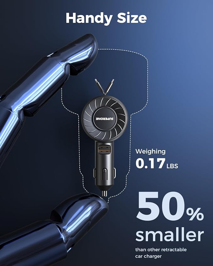 SUPERONE Retractable Car Charger - Image 2