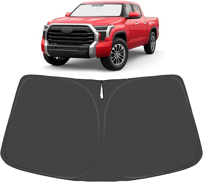 Proadsy for Tundra 2007-2021 Windshield Sun Shade 4-Layer Foldable Front by Proadsy