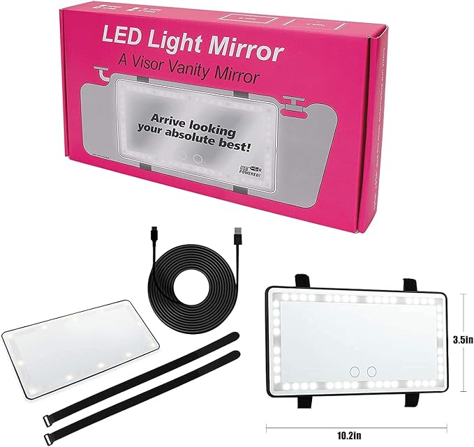 Car Sun Visor Vanity Mirror, Makeup Mirror - Image 7