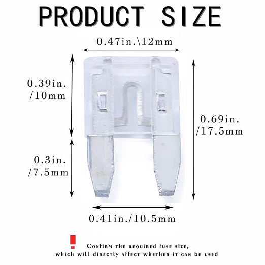 100 Pack Auto Fuses 25 AMP APM/ATM 32V Mini Blade Style Fuses 25A Short Circuit - Image 2