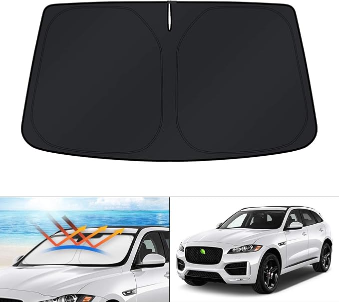 KUST Windshield Sun Shade for Jaguar F-Pace 2016-2024 2025 F Pace Accessories by KUST