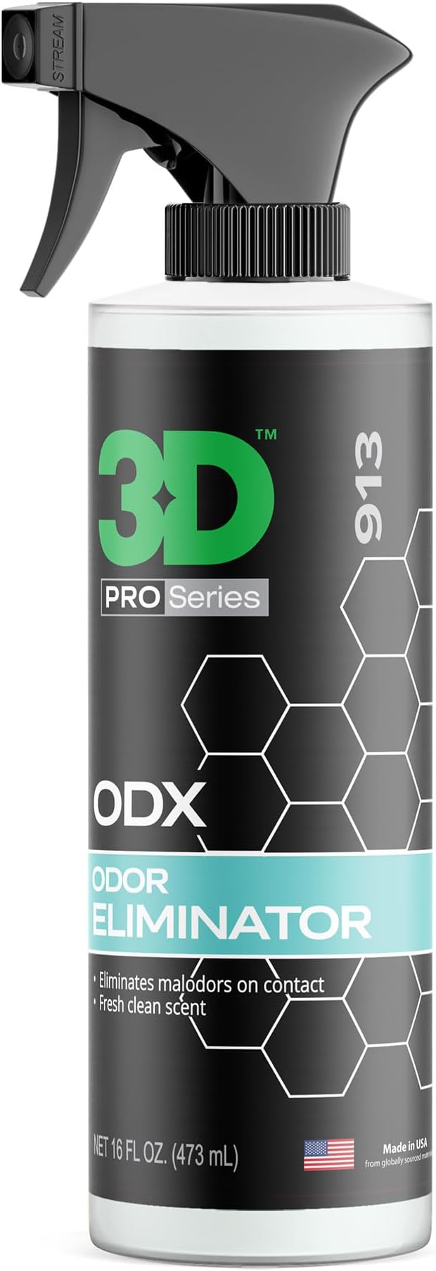 3D ODX - Automotive Odor Eliminator - Deodorizes Pet, & Other Linger Odors - by 3DCarCare