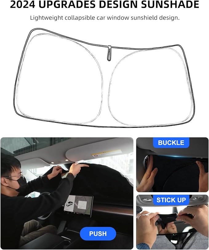 Sunshade Windshield Sun Shade Custom Fit - Image 7