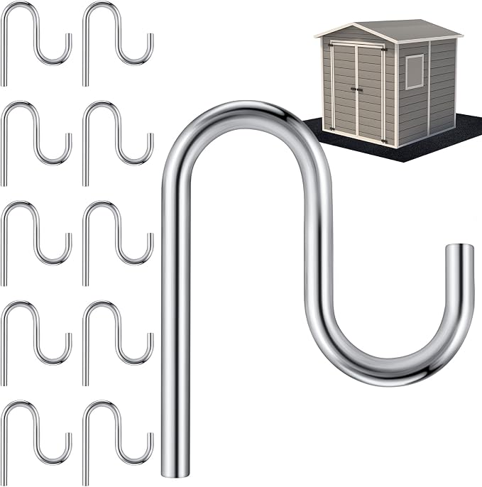 Blulu 10 Pcs 2'' Long Shed Hooks Shed Accessories by Blulu