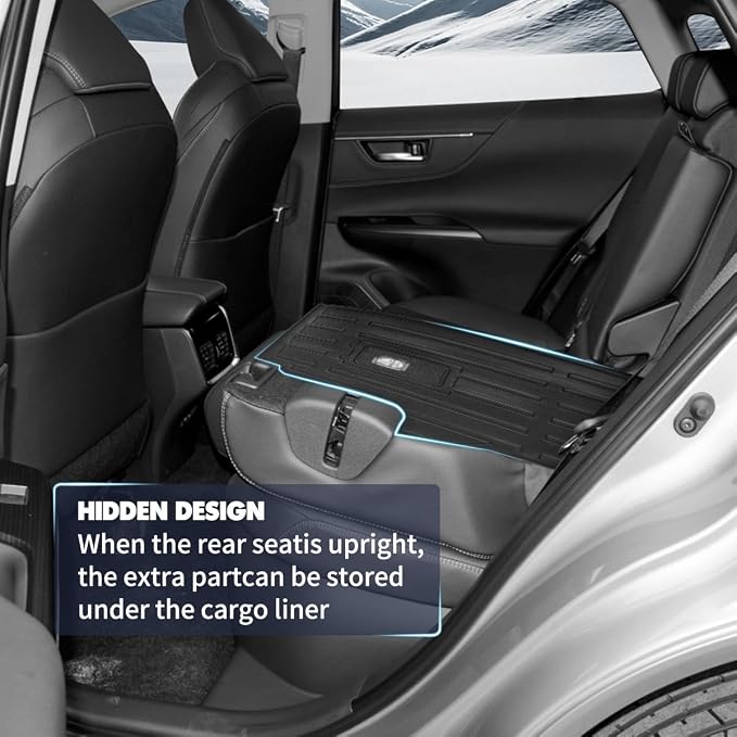 All-Weather Floor Mat Fit for 2021-2025 T-oyota Venza Backrest Mat Cargo Liner - Image 5