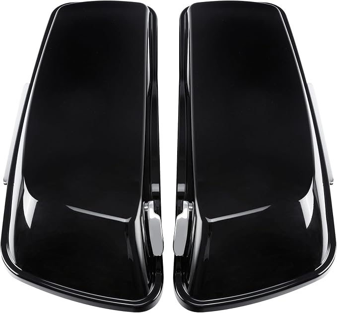 XFMT Motorcycle Vivid Black 5" Extended Stretched Hard Saddlebags Saddle Bags - Image 8