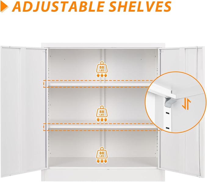 Metal Storage Cabinet, Lockable Storage Cabinet - Image 5