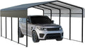 Metal Carport 13 x 20 FT with Heavy Duty Frame & Galvanized Steel Roof by NUGRIART
