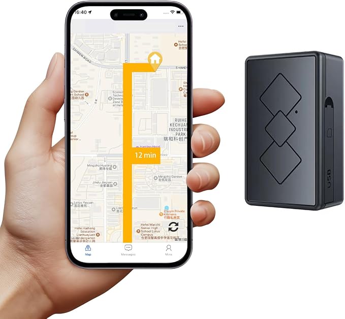 Magnetic GPS Tracker for Vehicles, & Family – Waterproof Covert Real-Time by Unknown