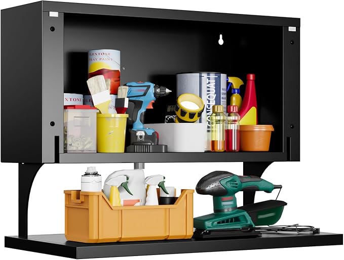 Yizosh Metal Wall Cabinet with Door, Wall Mounted Metal Storage Cabinet with by Yizosh