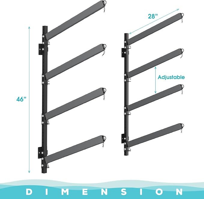 Kayak Storage Rack, Heavy Duty Freestanding Sup Storage Stand - Image 2