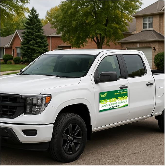 Custom Car Magnets with Rounded Corners Personalize Your Message Full Color - Image 5