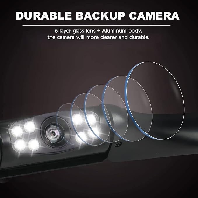 Kairiyard License Plate Backup Camera, Waterproof 170° View Rear View Reverse - Image 6