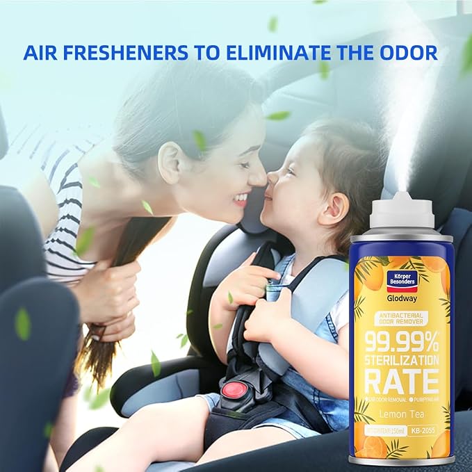 Glodway Whole Car Air Refresher, Odor Eliminator Remover Spray - Image 2