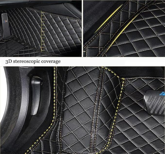 Custom All-Weather Protection Leather Car Floor Mats - Image 5