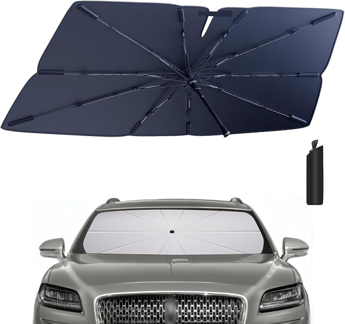 Windshield Sun Shade Umbrella for 2019-2023 Lincoln Nautilus Accessories: by HIMUMOY