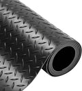4X6 FT Garage Floor Mat， 2.5 Inch Thickened Diamond Plate Flooring Roll by THAIMATS