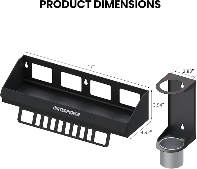 UNITEDPOWER 6 Quart Motor Oil Storage Rack, Bottle Shelf Mount Caddy - Image 2