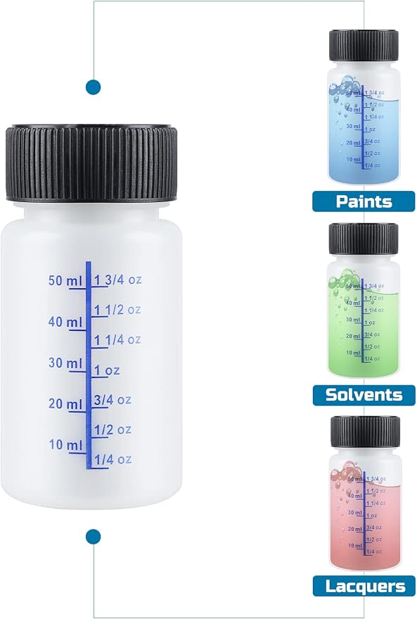 Lichamp Touch Up Paint Container, 50-Piece 2 oz Paint Touch Up Bottles - Image 3