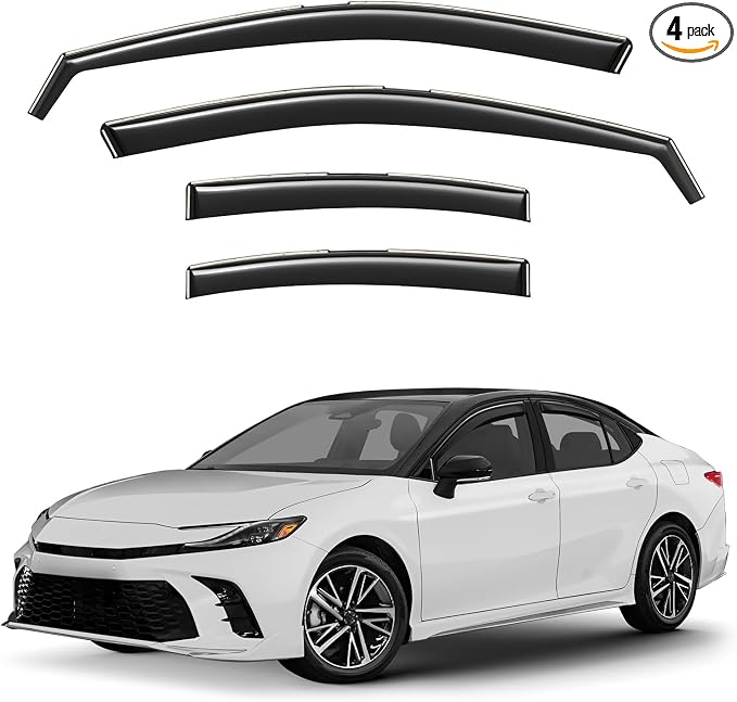 Window Deflectors Smoke Tinted in-Channel Side Window Vent Visor Deflectors by Unknown