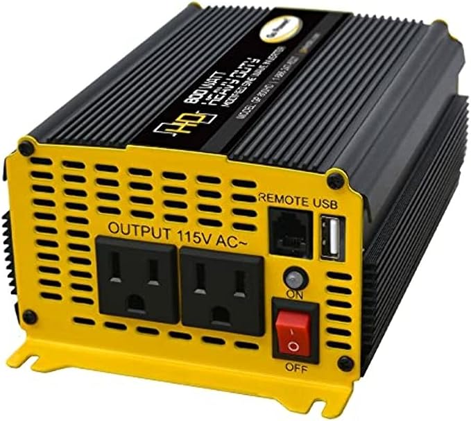 Go Power 80175 GP-800HD 800 Watt Heavy-Duty Modified Sine Wave Inverter - Image 5